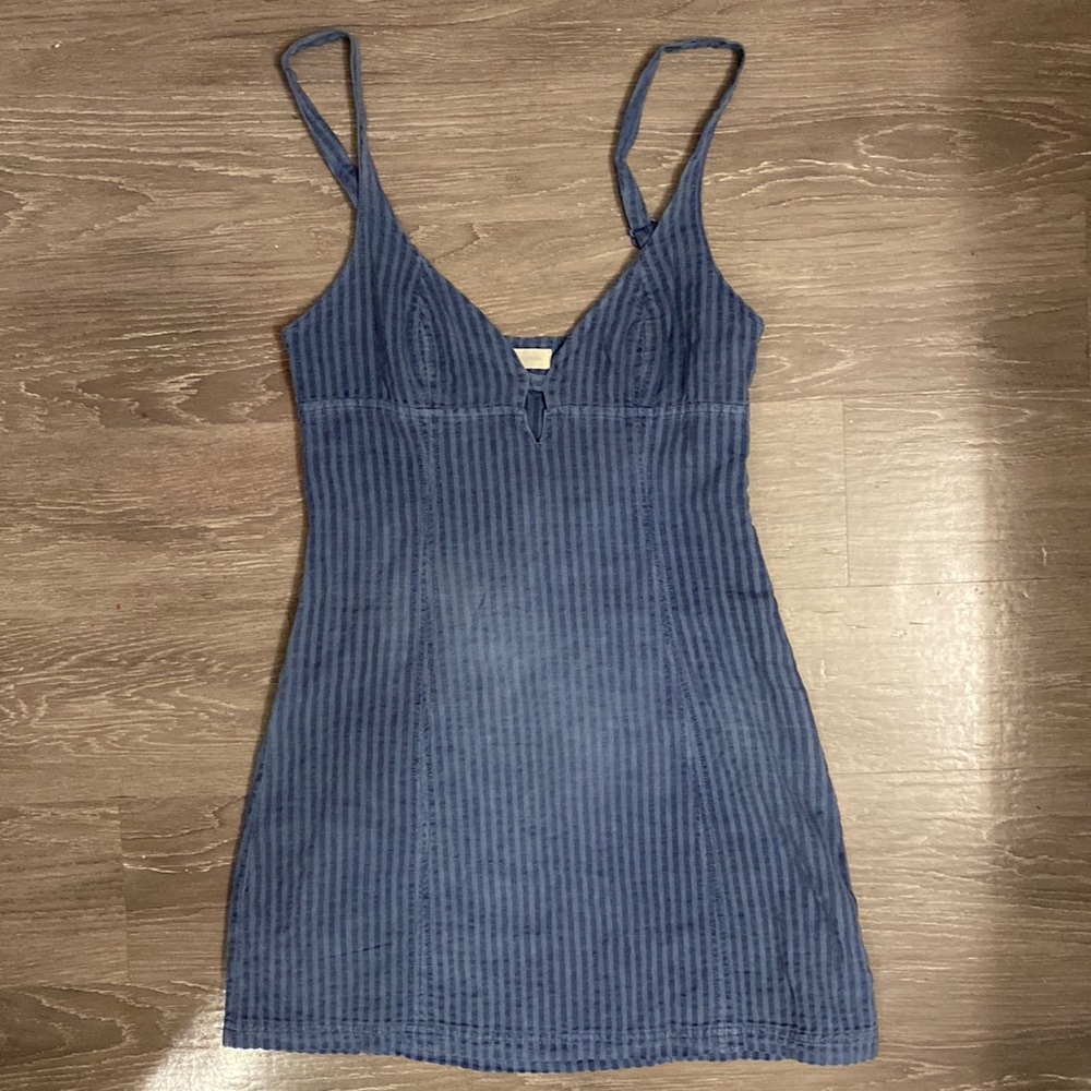 Blue striped Mini dress from urban outfitters